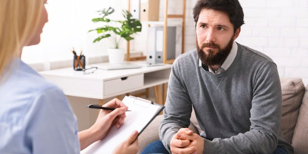 a man with alcohol problem seeking treatment